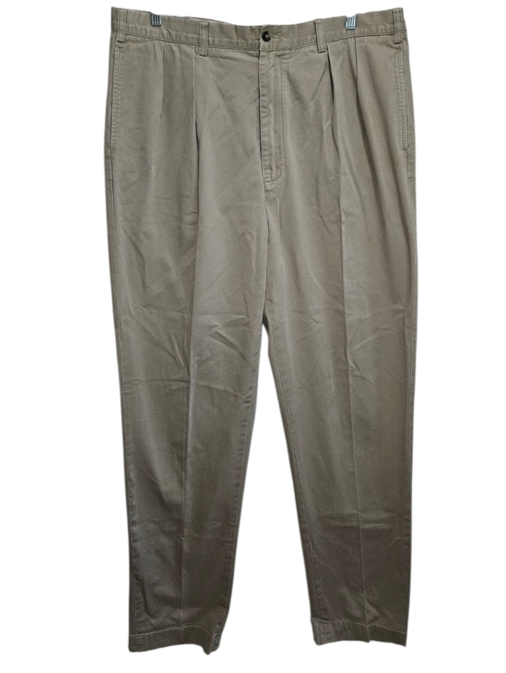 POLO Ralph Lauren Men's Double Pleated Chino Pants in Khaki 40 x 38 Tall Cotton